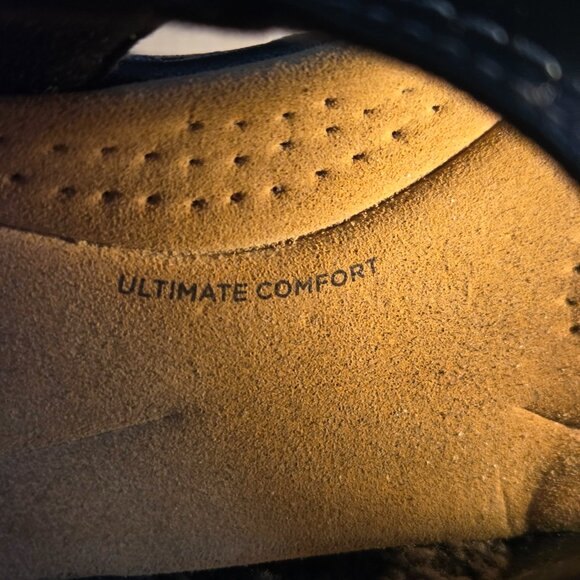 Clarks Merliah Style Black Leather Sandals Women's Size 8 Medium - Picture 8 of 12